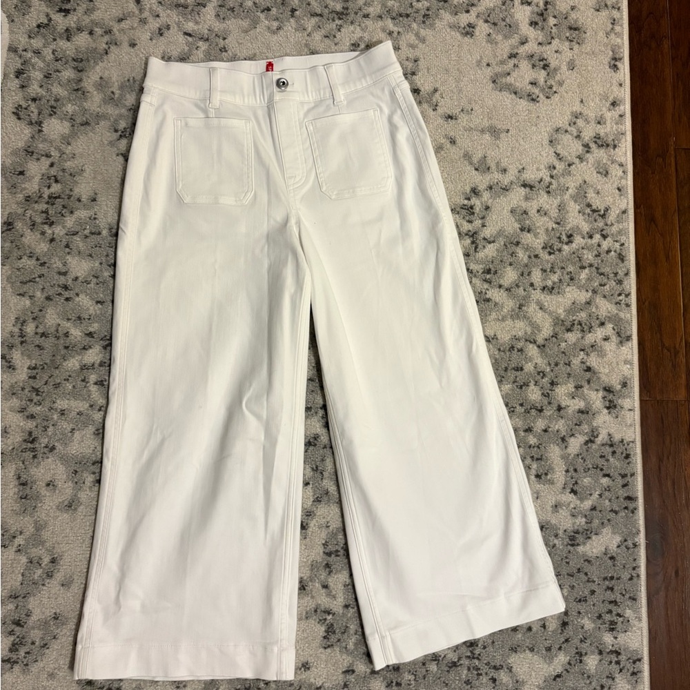 Spanx -The Perfect Pull-On Crop Wide Leg Ponte Pants